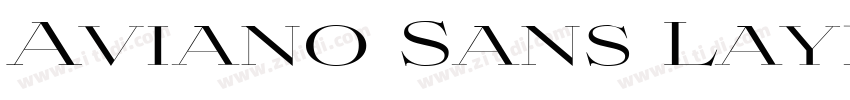 Aviano Sans Layers S字体转换